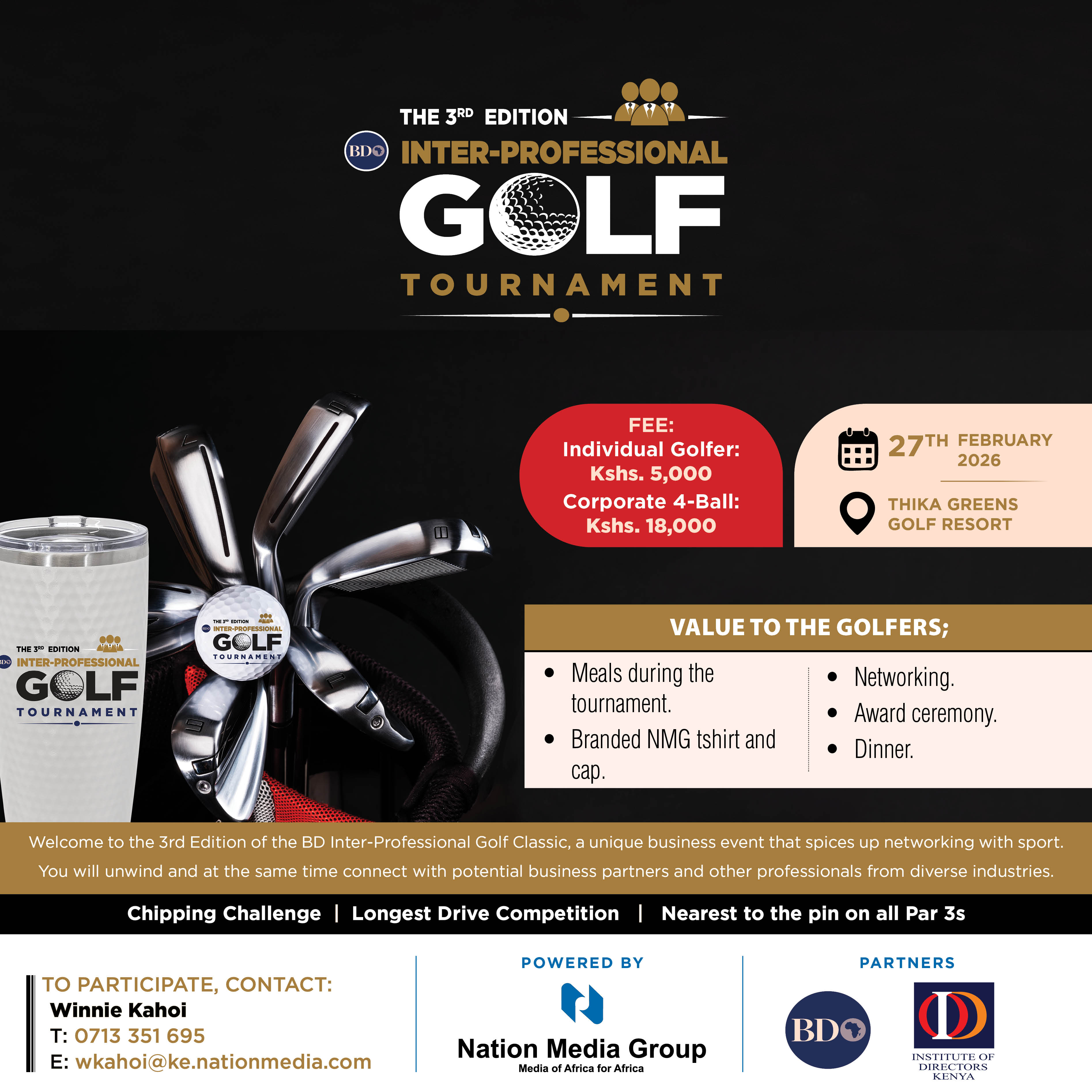 THE 3RD EDITION OF THE INTERPROFESSIONAL GOLF TOURNAMENT